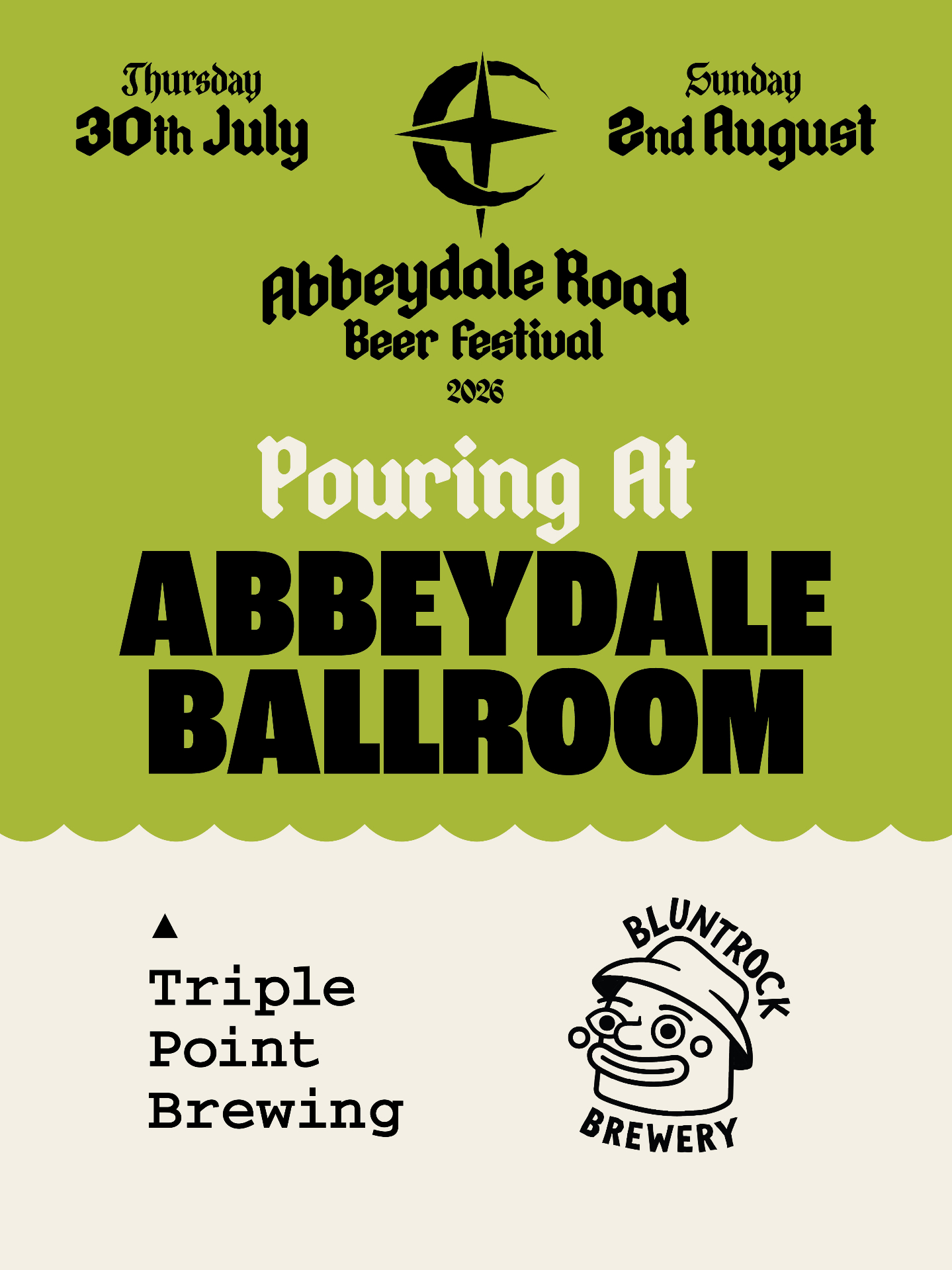 Pouring at Abbeydale Ballroom — Festival HQ — Mila K poster